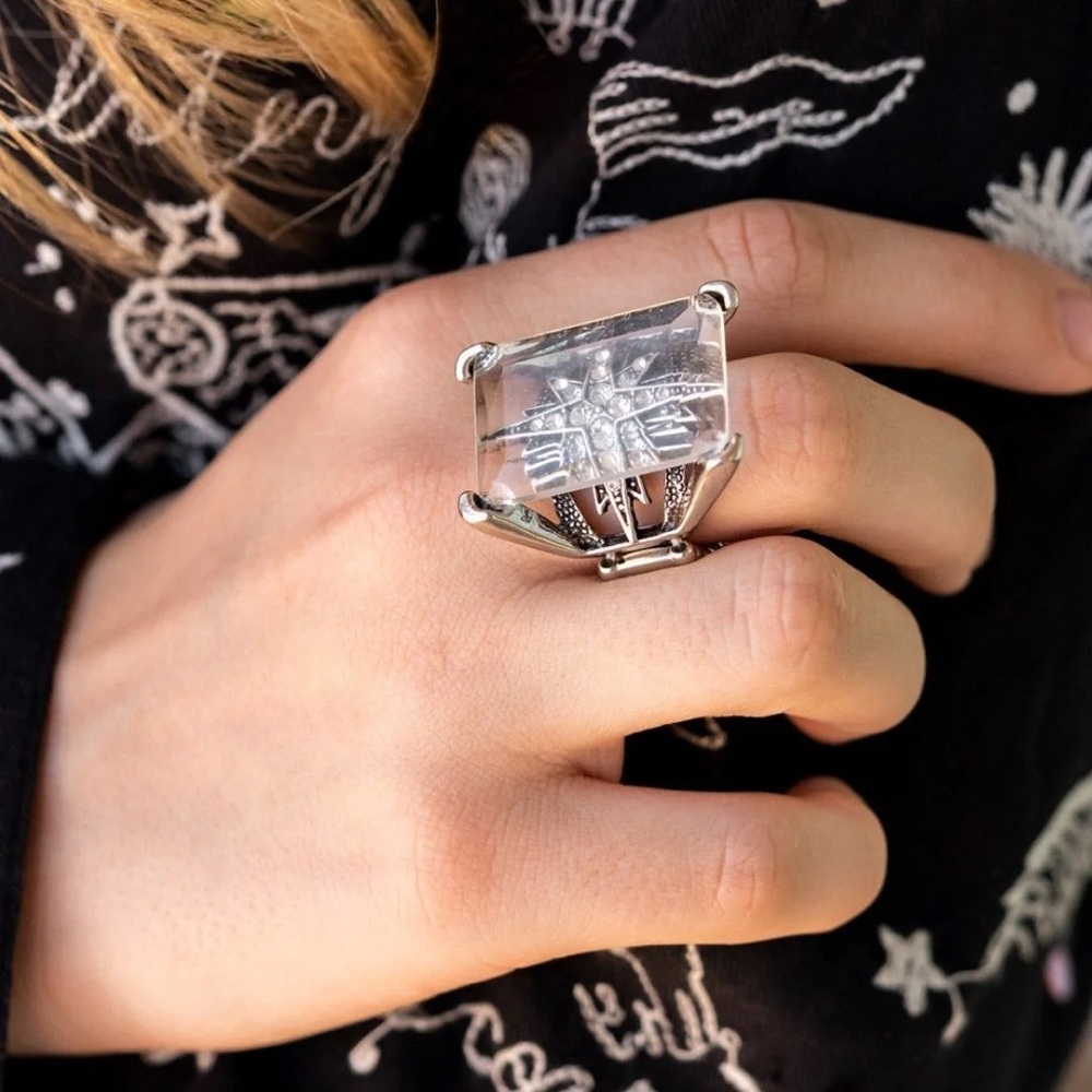 ❤️‍🔥5/$25❤️‍🔥 Starry Serenity White Ring